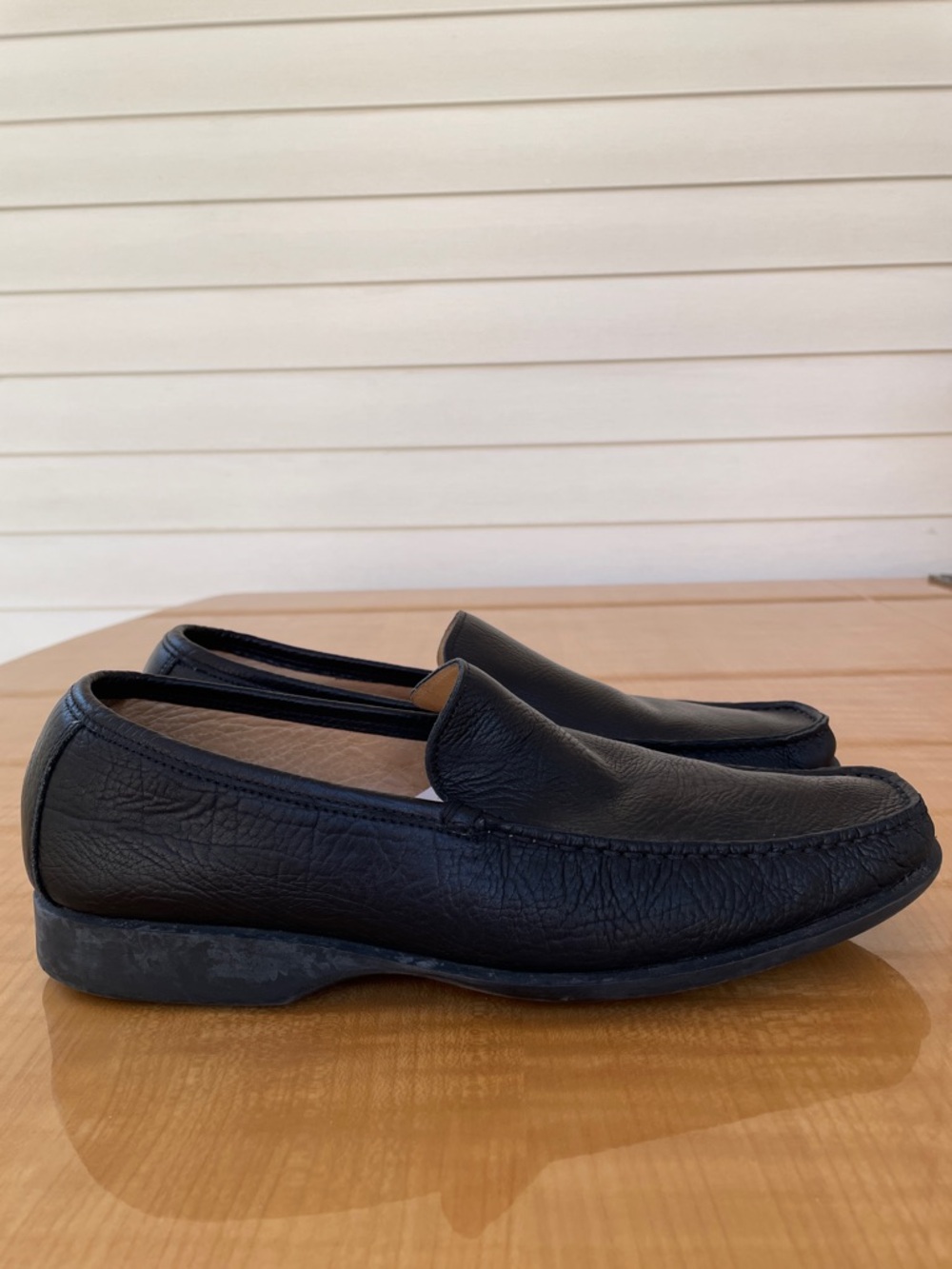 Coach Lawson Men’s Black Leather Slip-On Loafers Size 9.5D Made in Italy - Picture 2 of 9